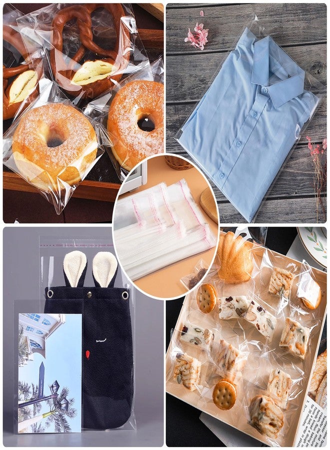 JOYIT 5x10 Inches Self Sealing Clear Cellophane Bags - 200 Pcs Clear Gift Bags with Seal, Ideal Resealable Cookie Goodie and Favor Bags for Treats, Perfect for Parties - Image 3